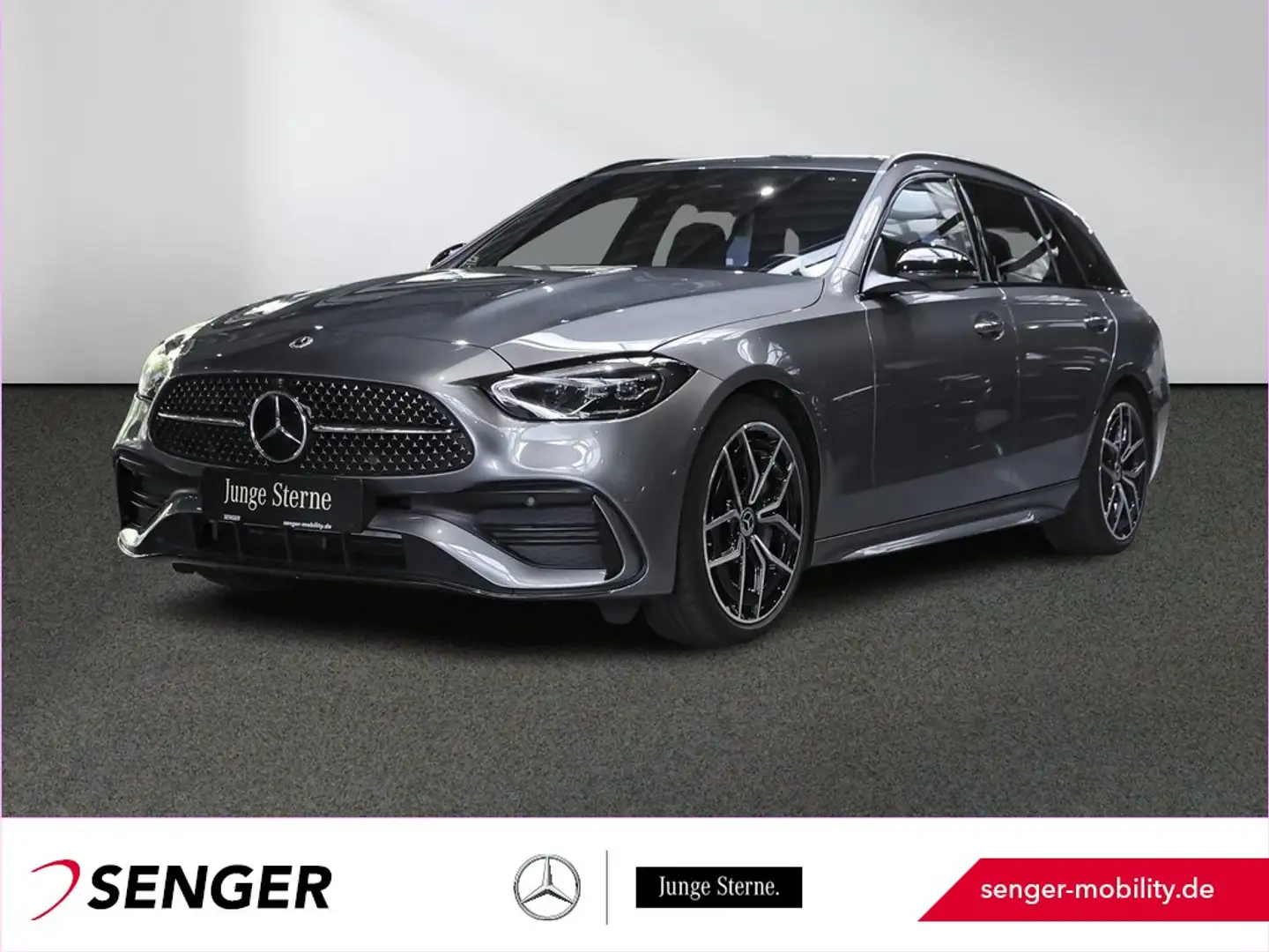 Mercedes-Benz C 180 T AMG Distronic Ambiente Kamera LED AHK Gris - 1