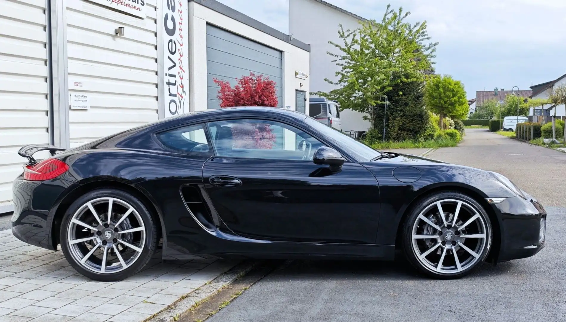 Porsche Cayman 981 Black Edition PDK 20" eSitze 38tkm !! Negro - 2