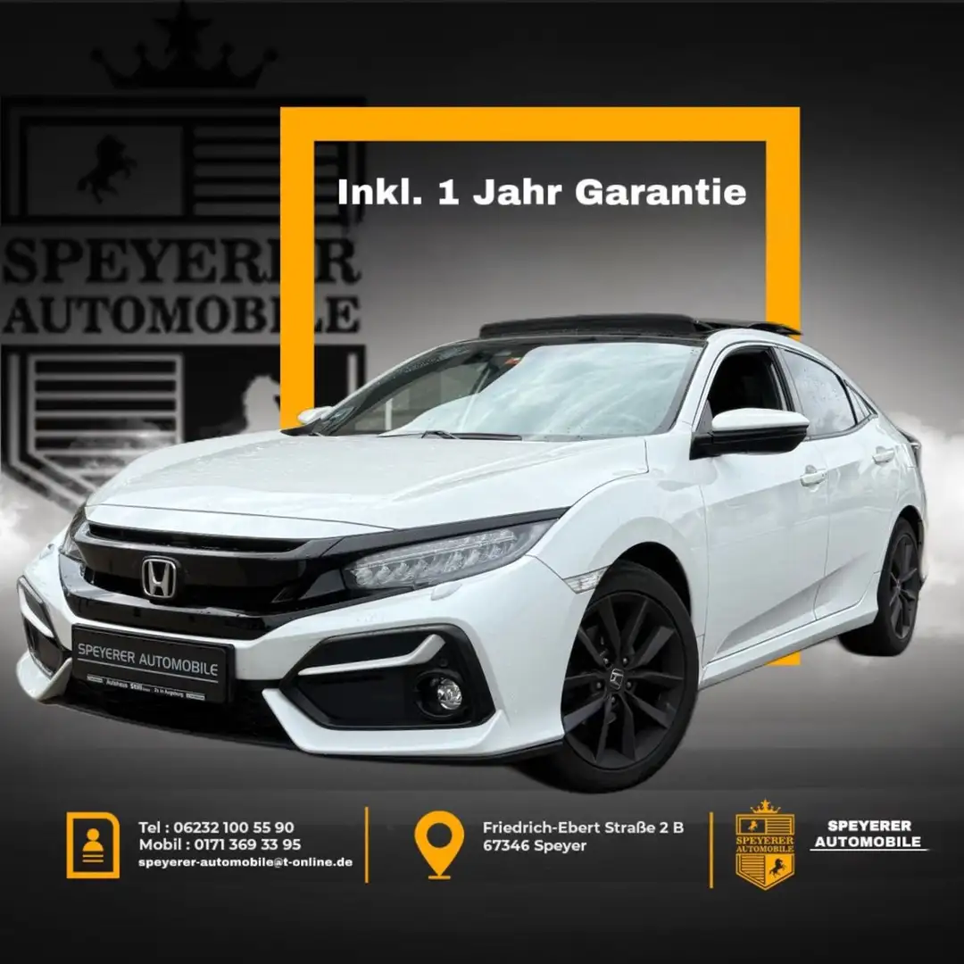 Honda Civic Lim. 5-trg. 1.0 Executive|NAVI|PANORAMA| Weiß - 1