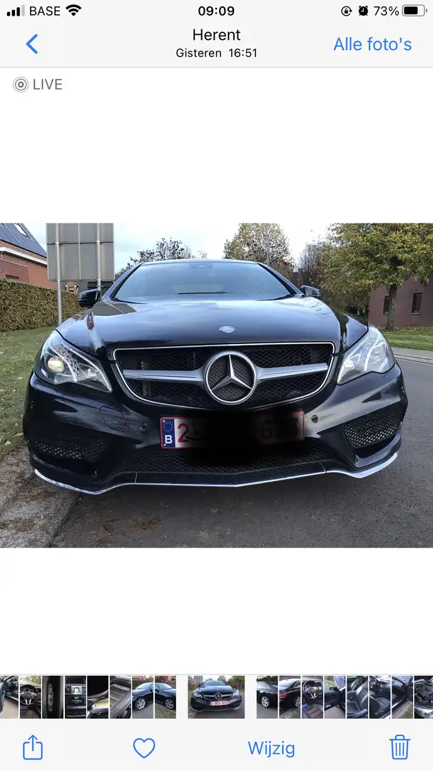 Mercedes-Benz E 220 CDI Coupe 7G-TRONIC Zwart - 1