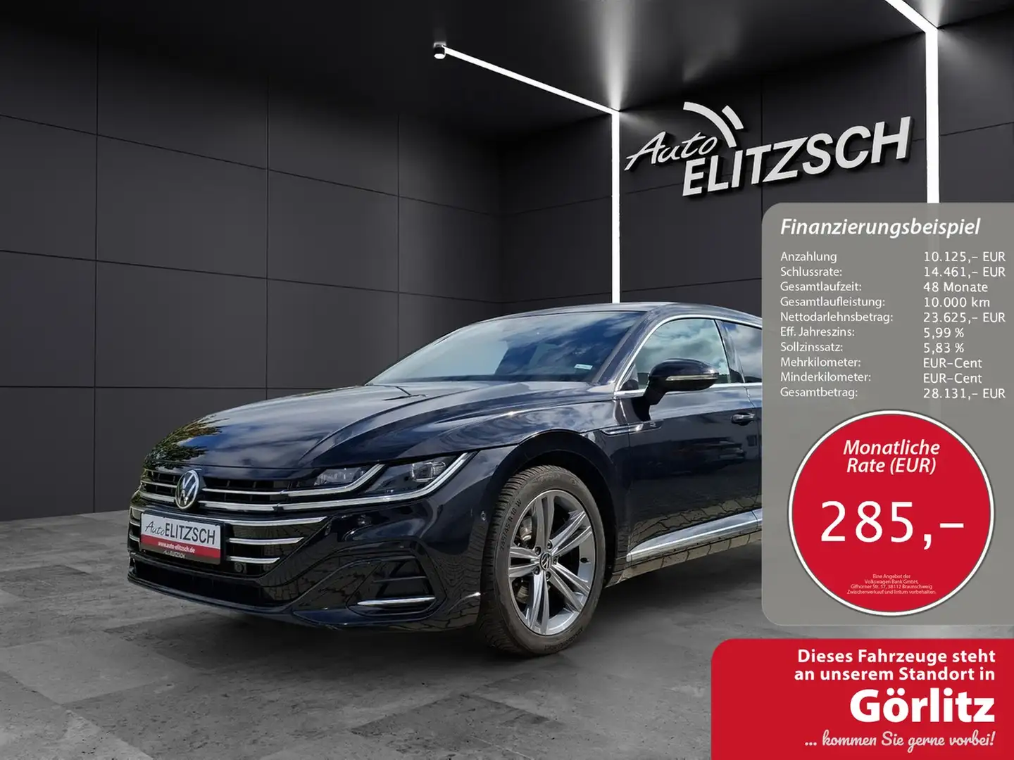 Volkswagen Arteon SB TSI R-Line DSG Matrix Navi Pano AID ACC RFK SH Schwarz - 1