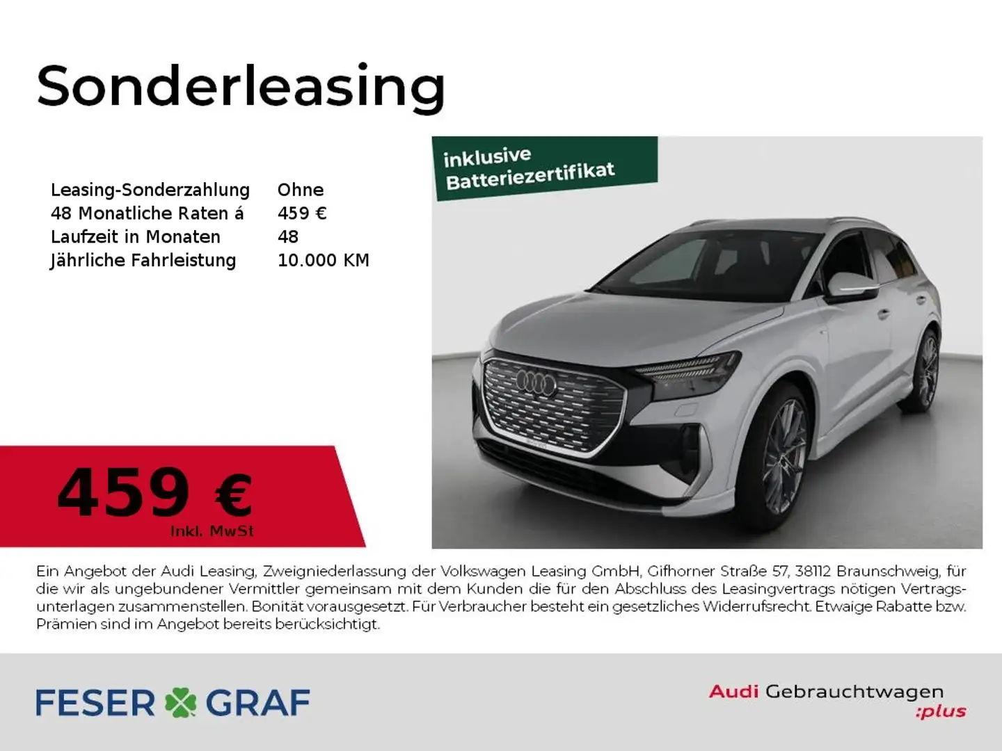 Audi Q4 e-tron 55 e-tron quattro AHK/NAVI/MATRIX Alb - 1