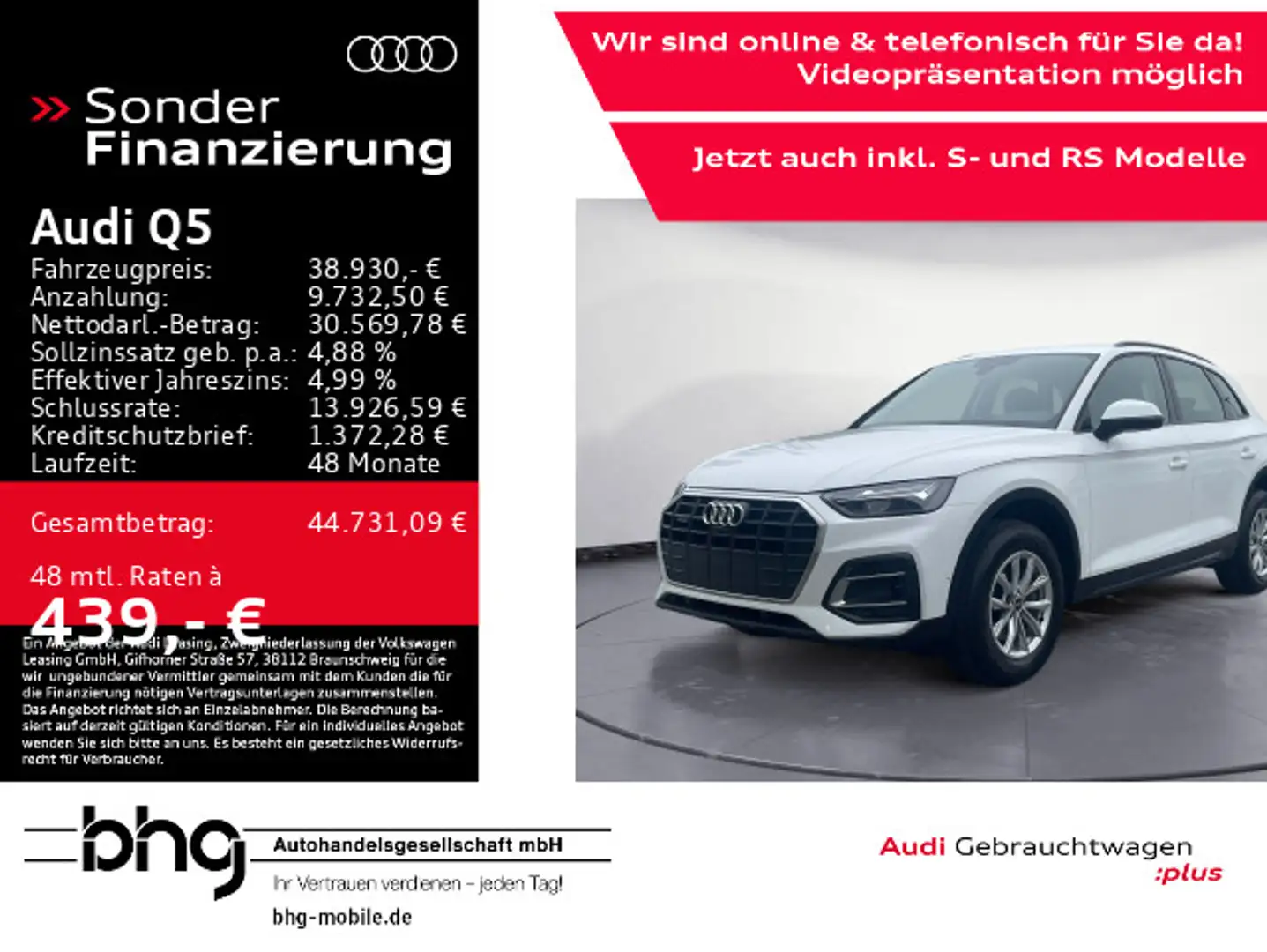 Audi Q5 40 TDI quattro S tronic Blanc - 1