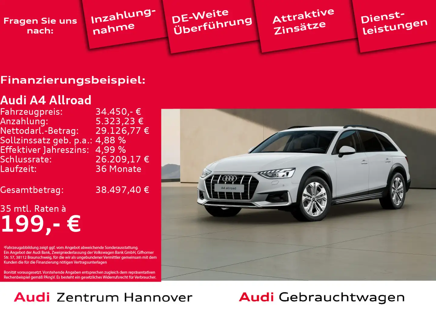 Audi A4 allroad A4 allroad quattro 40 TDI Kamera AHK Navi virtua Weiß - 1