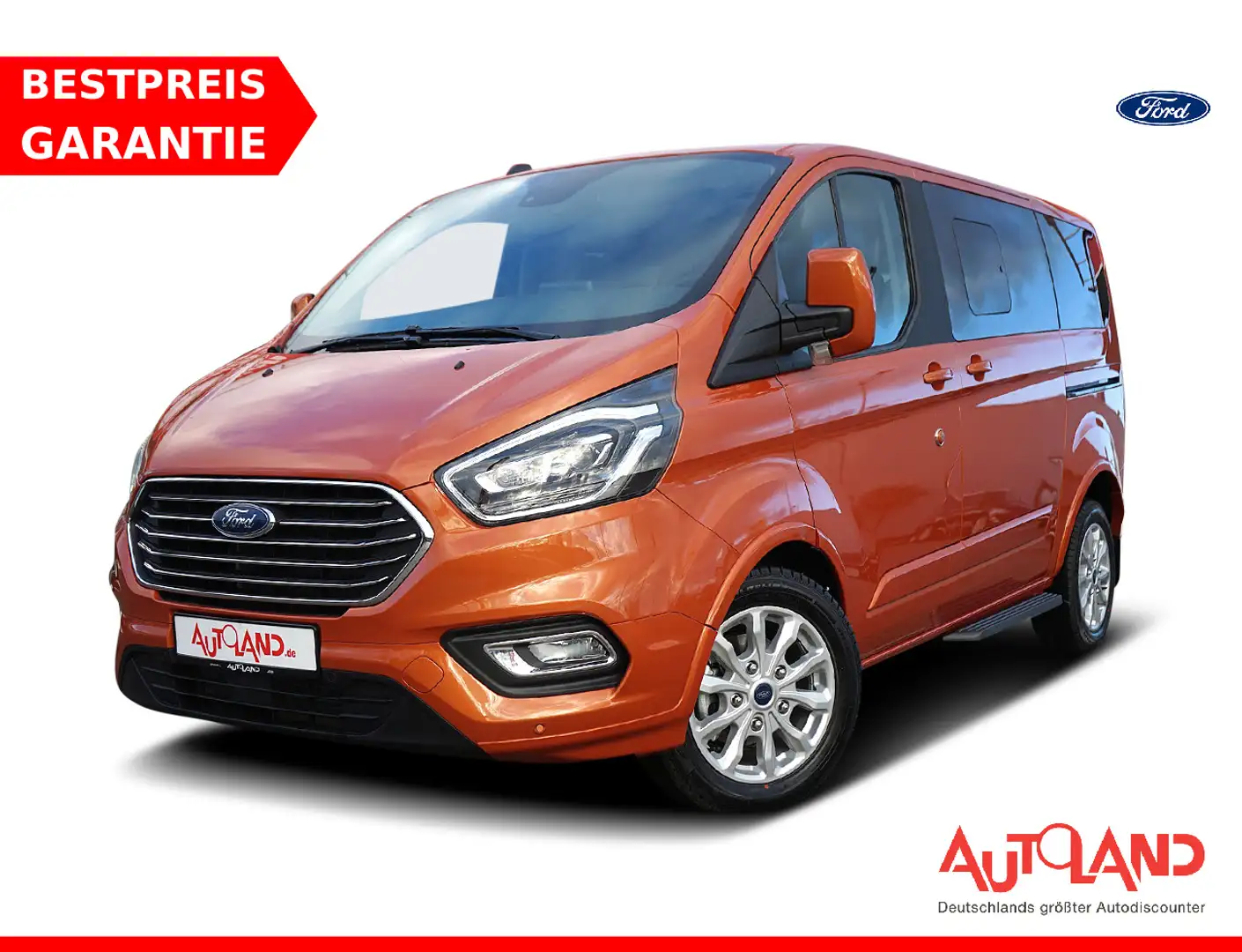 Ford Tourneo Custom 2.0 EcoBlue L1 Xenon Navi SHZ AHK Oranje - 1