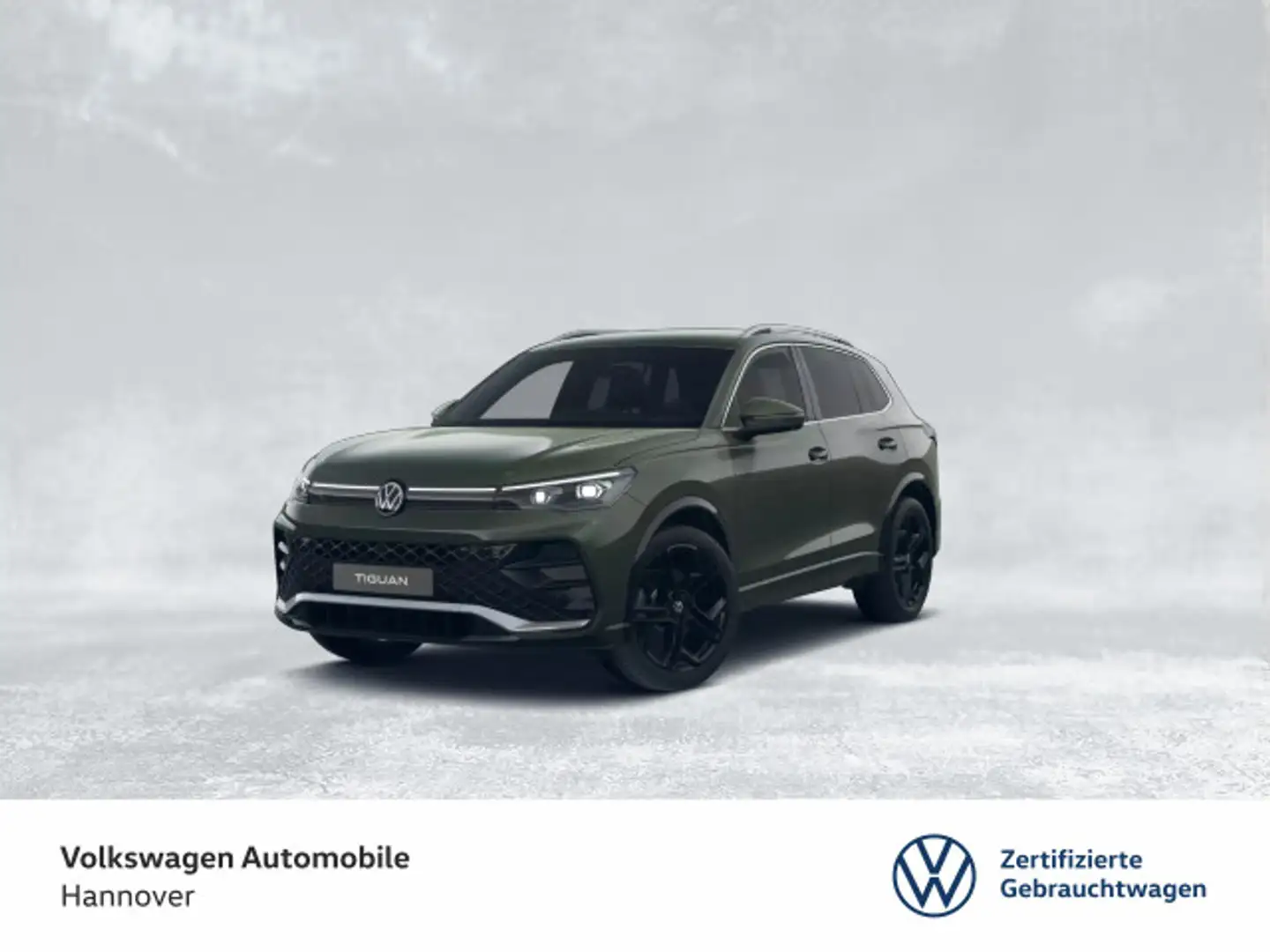 Volkswagen Tiguan 2.0 TDI DSG R-Line Navi HUD DCC CAM ACC P Grün - 1