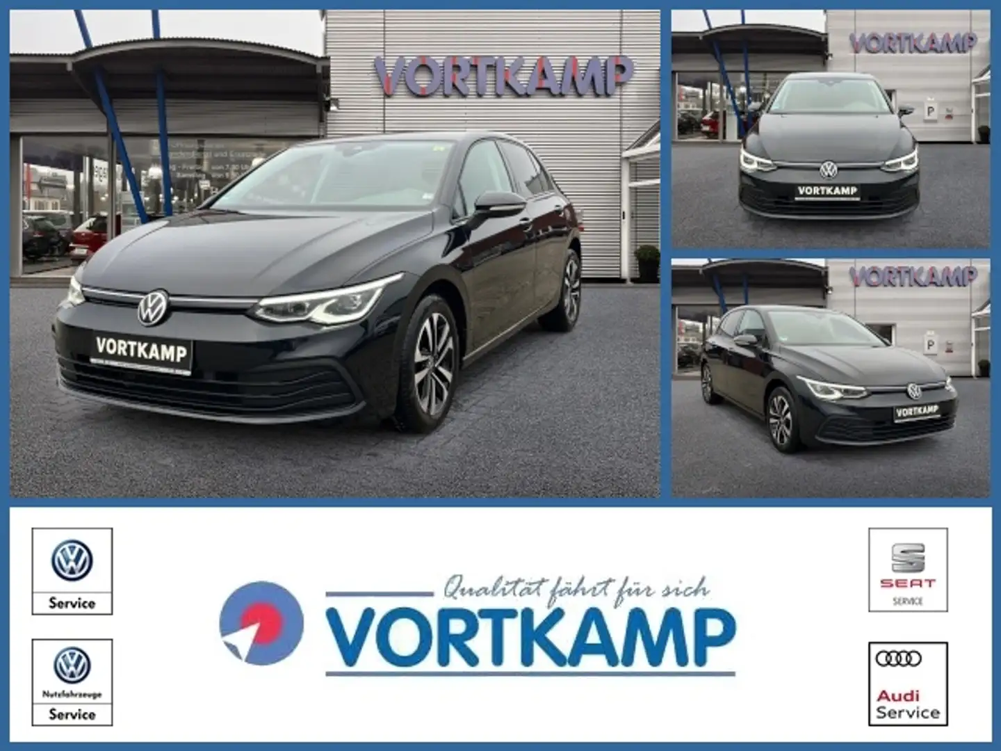 Volkswagen Golf VIII Lim. United 1.5 TSI LED-Plus + ACC Schwarz - 1