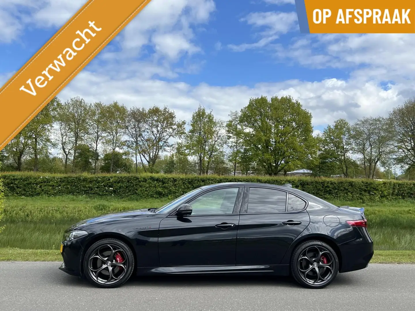Alfa Romeo Giulia 2.0T Q4 Veloce, 19 inch, 51dkm!! Zwart - 1