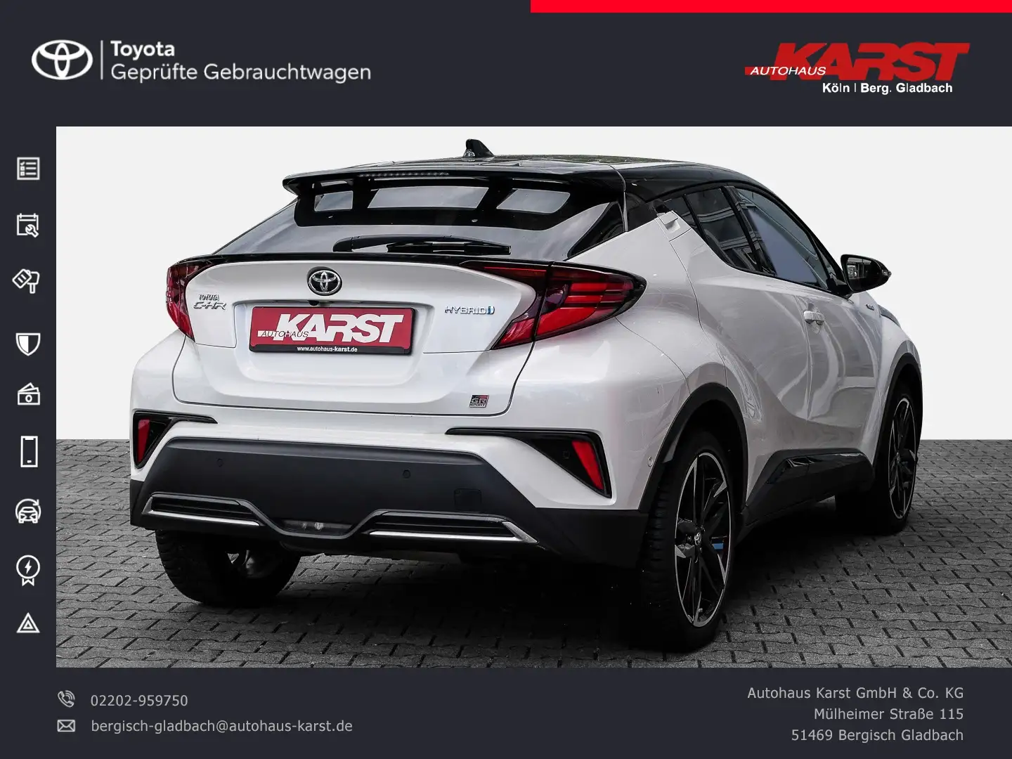 Toyota C-HR 2.0 GR Sport 19 Zoll Sitzheizung *Top* Bílá - 2