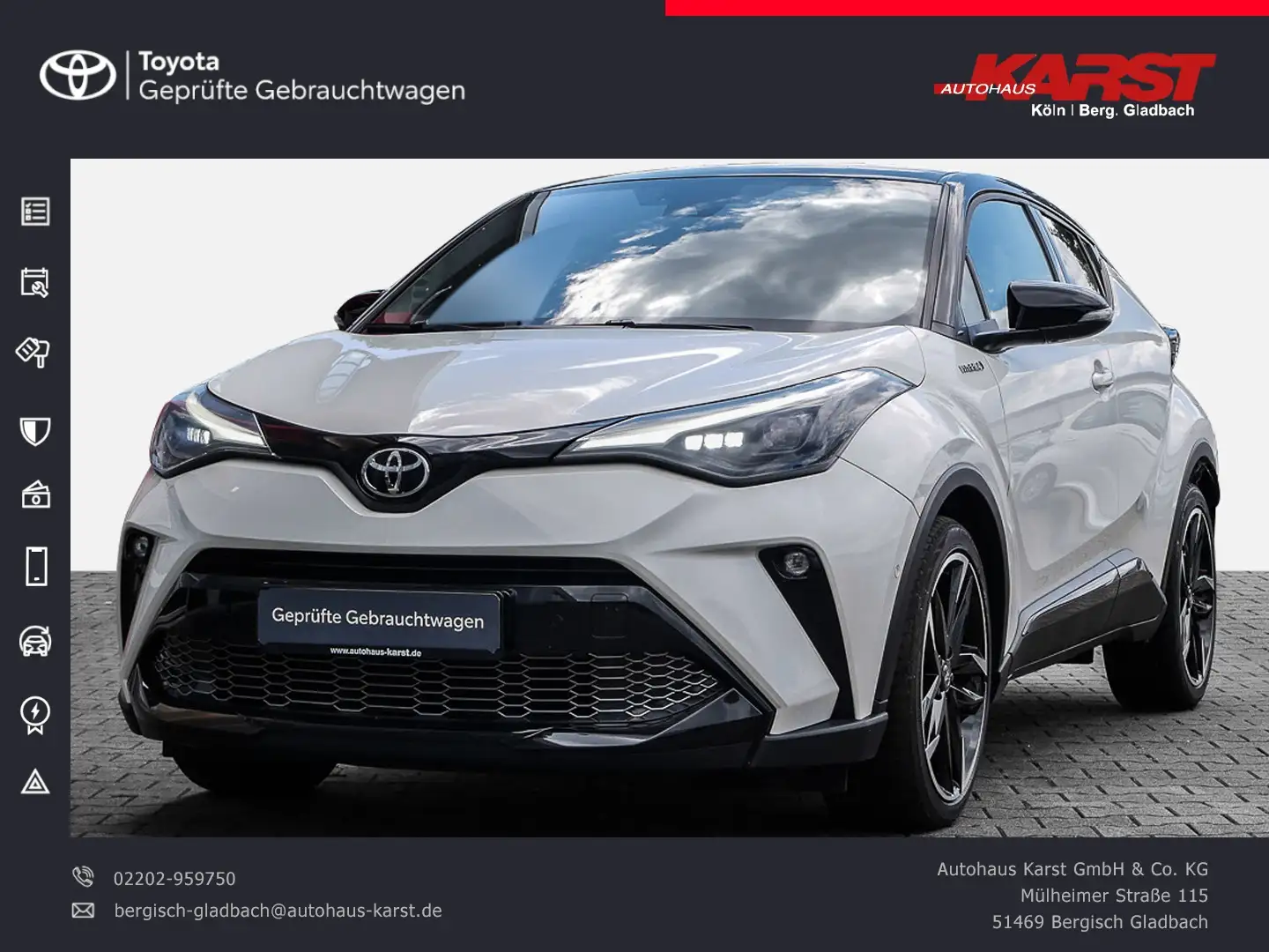 Toyota C-HR 2.0 GR Sport 19 Zoll Sitzheizung *Top* Bílá - 1