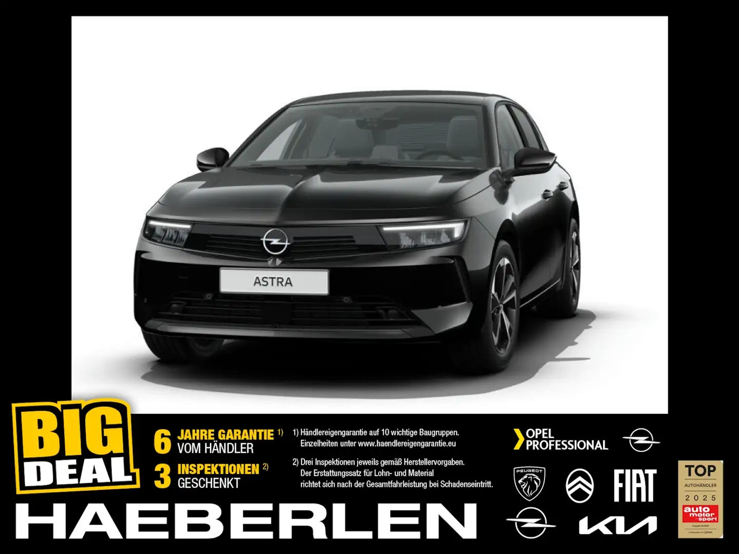 Opel Astra Edition 1.2 Turbo *Sitzh.*Kamera*Allwetter Schwarz - 1