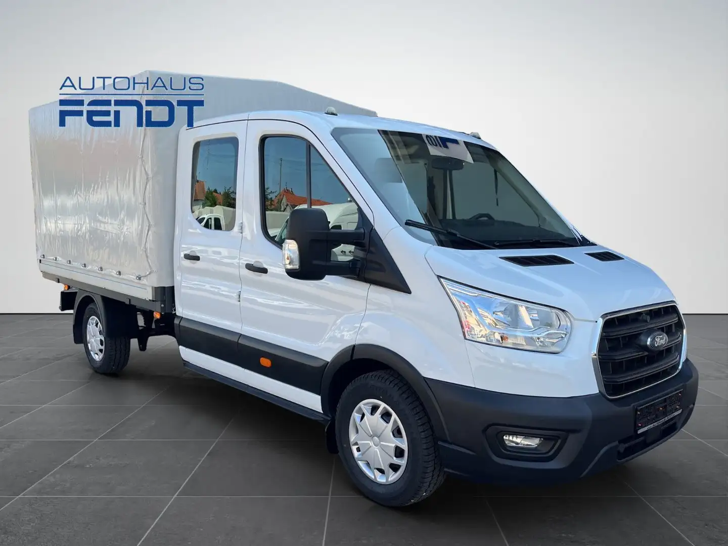 Ford Transit Pritsche 350L3 4X4 AHKStandh.Sitz29Plane Weiß - 2