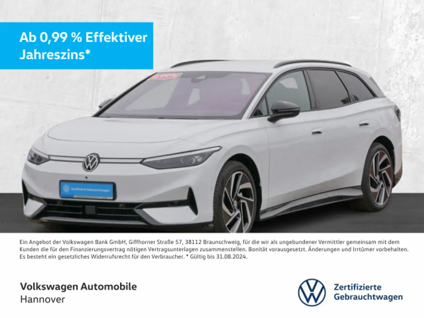 Volkswagen ID.7 Tourer Pro Navi AHK LED ACC PDC SHZ Weiß - 1