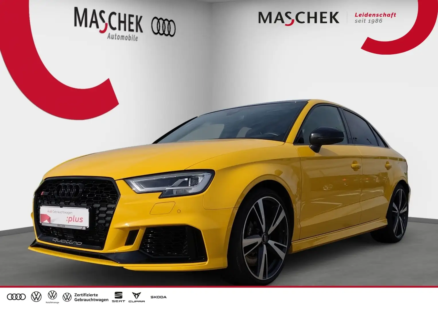 Audi RS3 Limo Pano B&O MagRide V-Max RS-AGA Matrix Jaune - 1