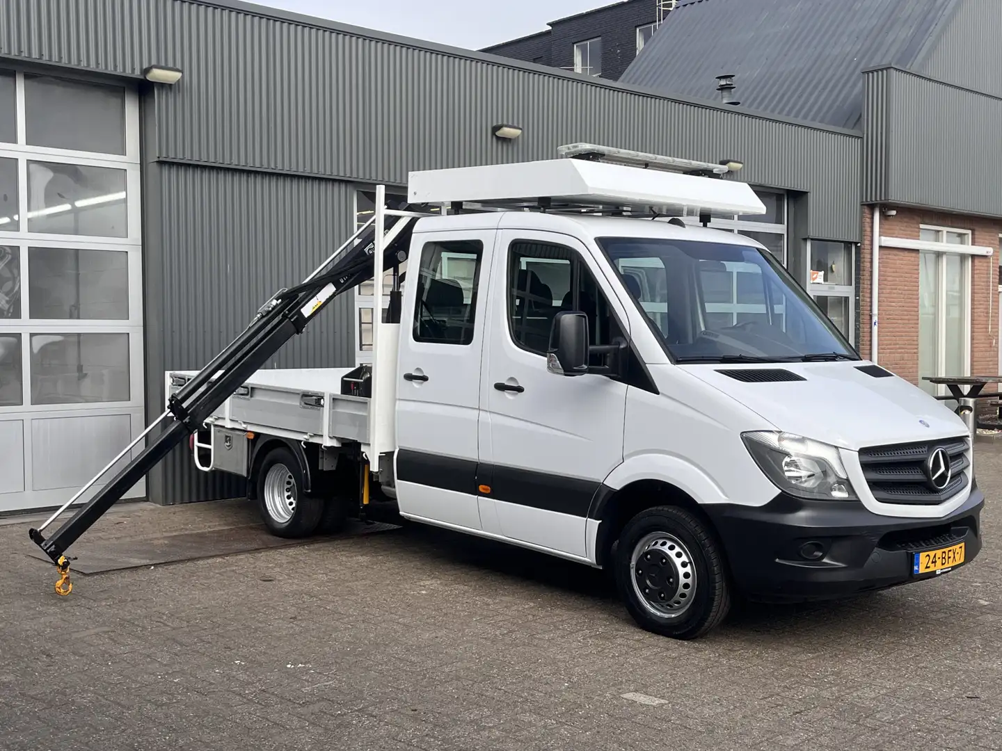 Mercedes-Benz Sprinter 513 CDI 366 Hiab Laadkraan 018T Trekhaak 2000 kg A Wit - 2