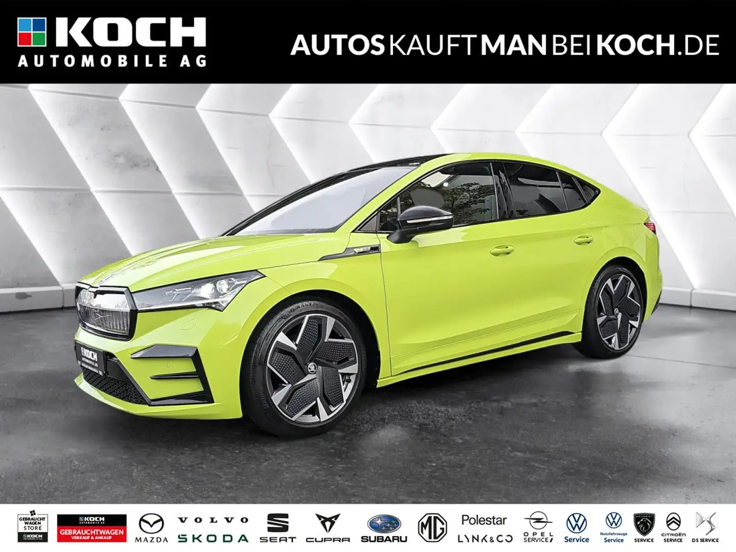 Skoda Enyaq Coupe iV RS Canton DCC Wärmepumpe Bluetooth Grün - 1