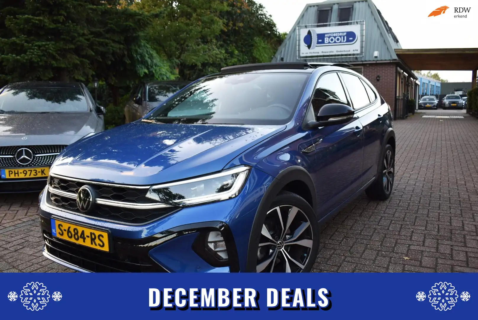 Volkswagen Taigo 110 PK TSI R-Line Business AUTOM/ADAP CRUISE/PANO Blauw - 1