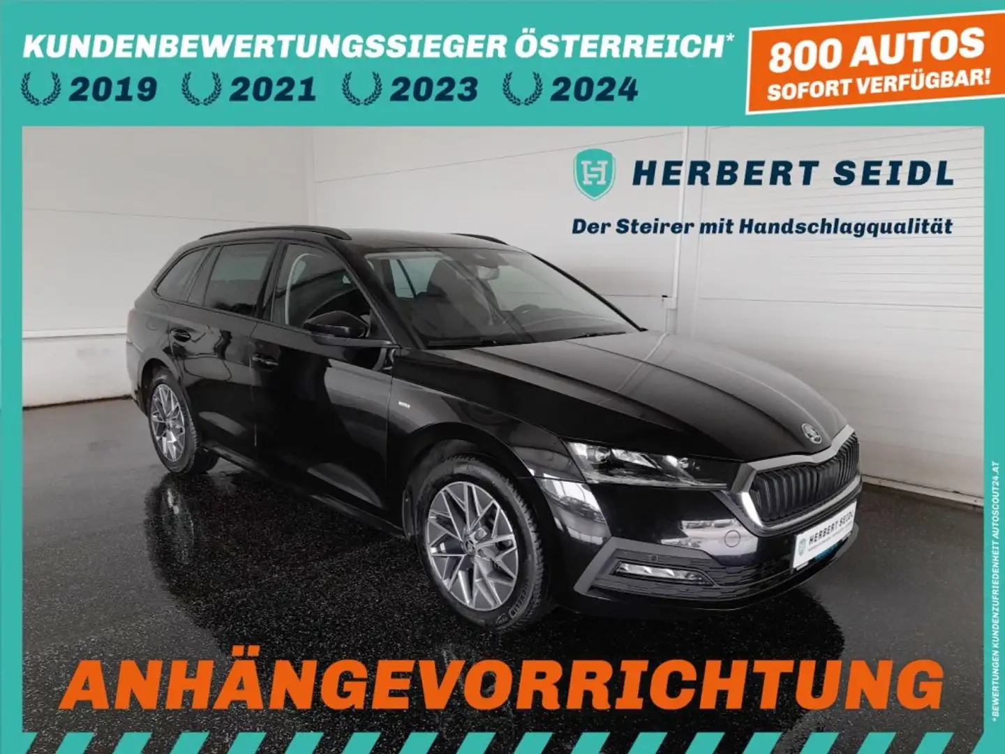 Skoda Octavia Combi TOUR 2,0 TDI DSG *LED / 17 ZOLL / VIRTUELL / NAVI / AHV / ACC / E-KLAPPE / KEYLESS* Schwarz - 1