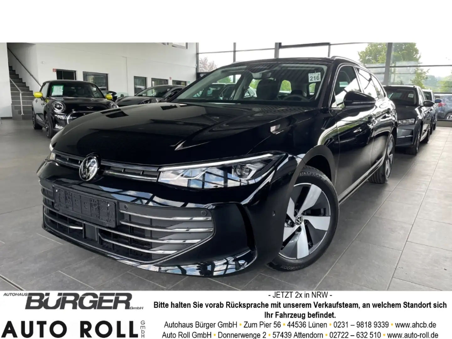 Volkswagen Passat Variant 2.0 Business IQ-Drive ACC El. Panodach 360 Negro - 1