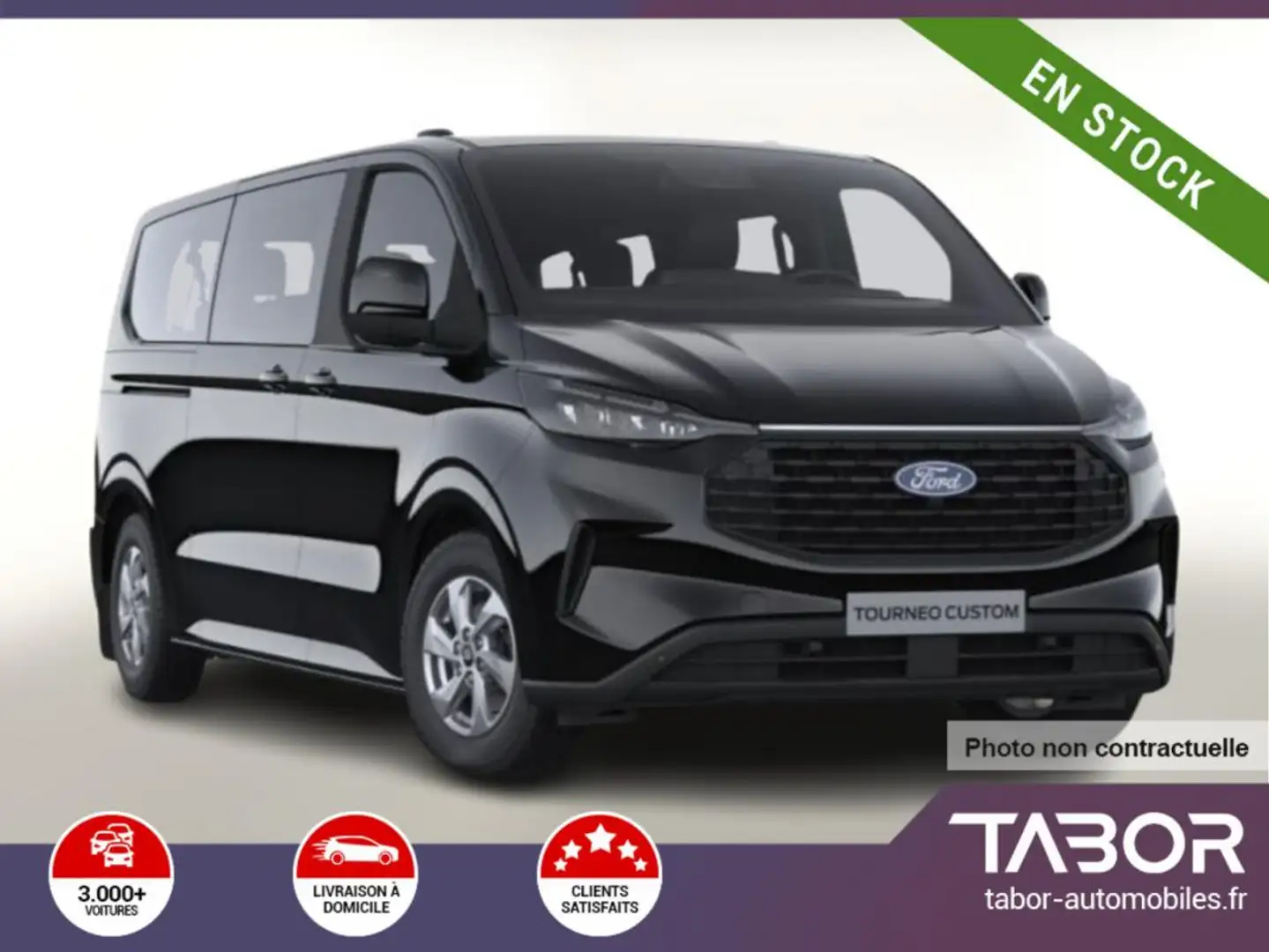 Ford Tourneo Custom TDCi 136 Trend 320 L2 Cam Noir - 1