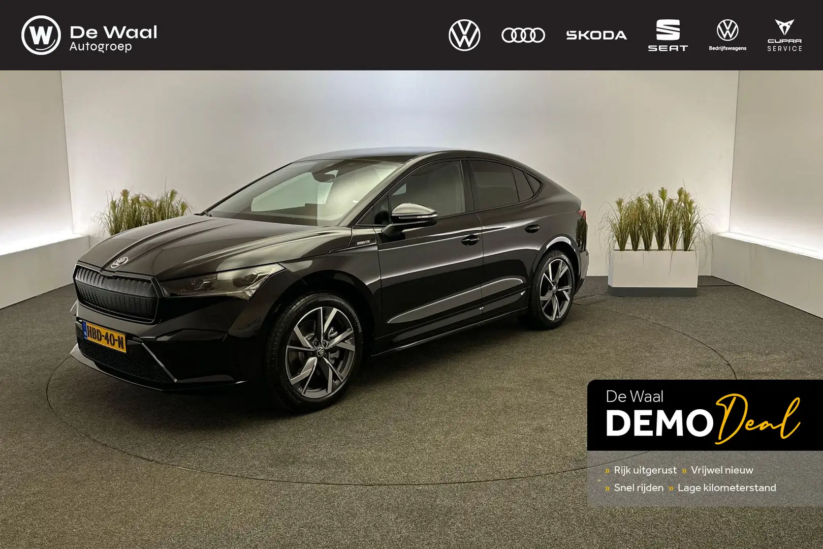 Skoda Enyaq Coupé 85 286pk Sportline | Panoramadak, Adaptive C Noir - 1