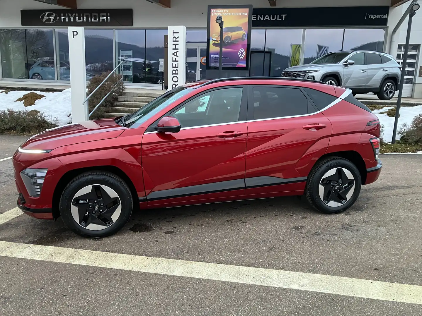 Hyundai KONA Kona Elektro 64,8kWh GO,Wärmepumpe,Technikpaket Rot - 1