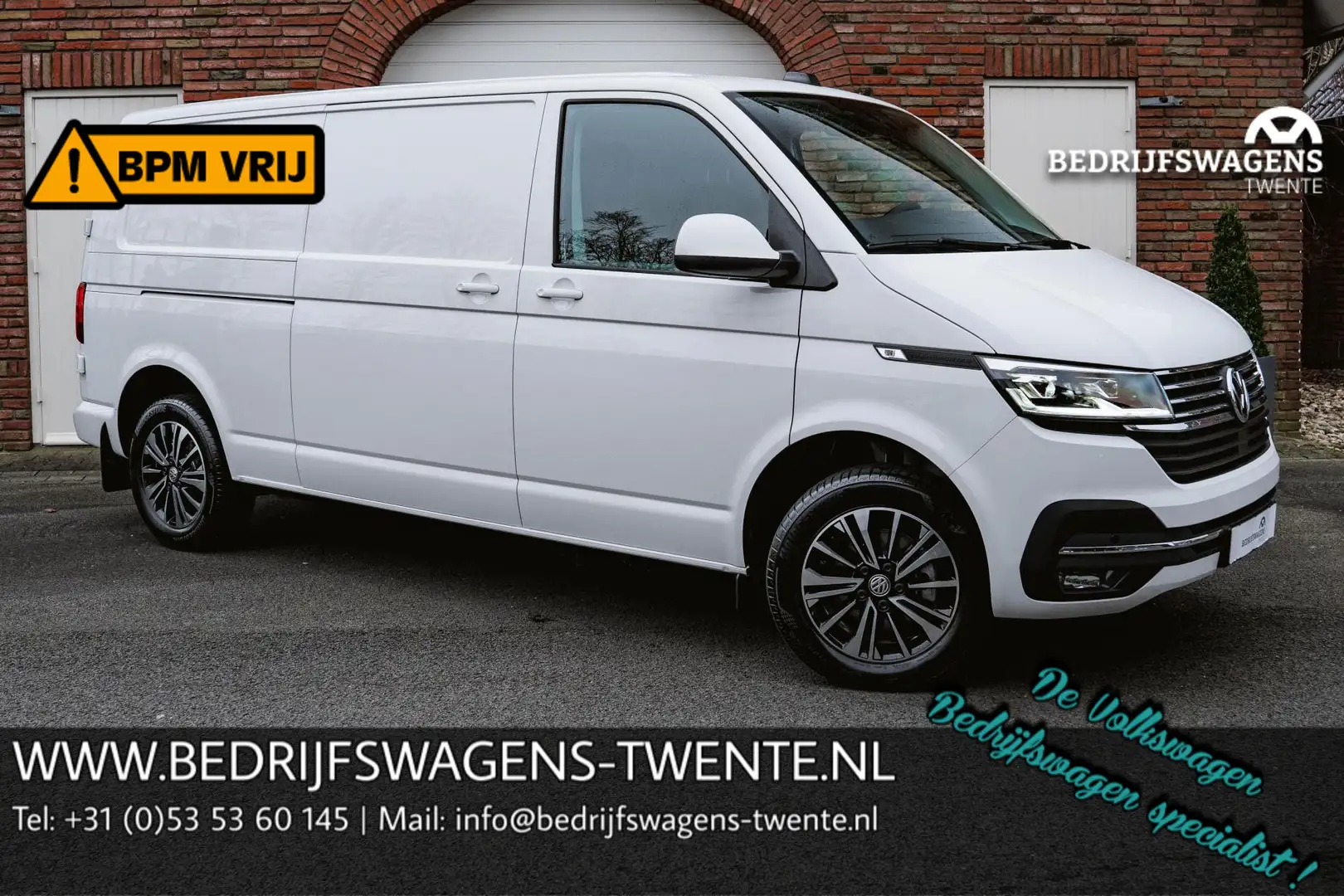 Volkswagen T6.1 Transporter 2.0 TDI 150 PK DSG L2H1 BULLI A-deuren ACC | NAVI Wit - 1