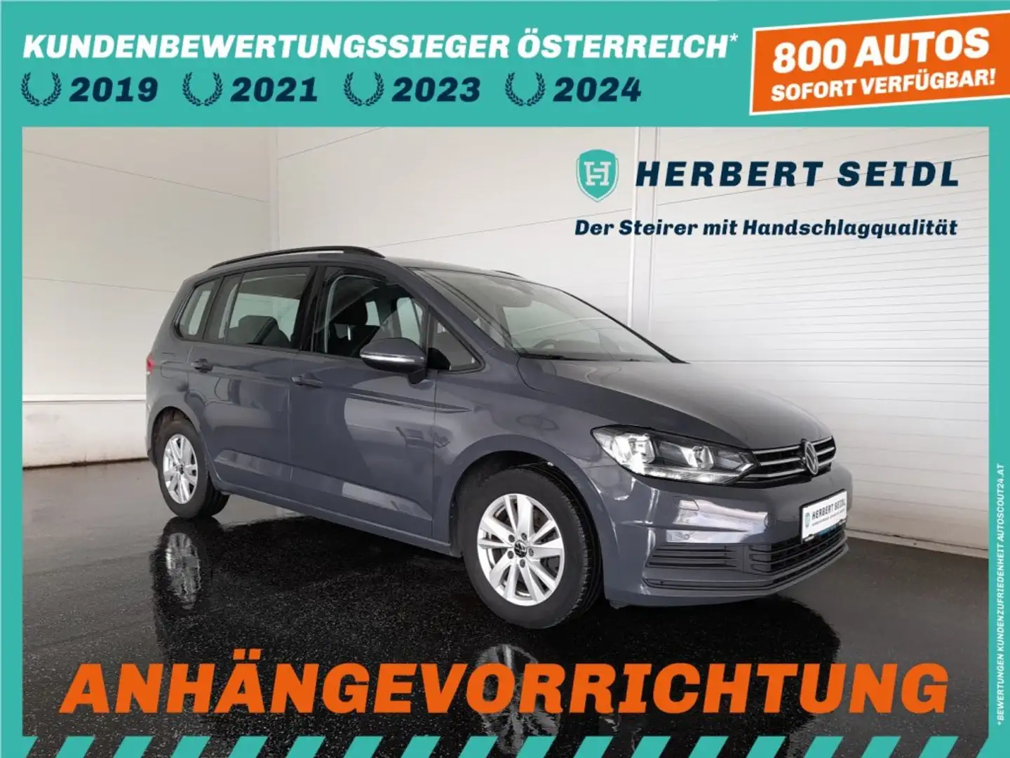 Volkswagen Touran COMFORTLINE 2,0 TDI *VIRTUELL / NAVI / AHV / ACC / MASSAGE SPORTSITZE / 3-ZONEN KLIMA / PDC / SHZG* Grau - 1