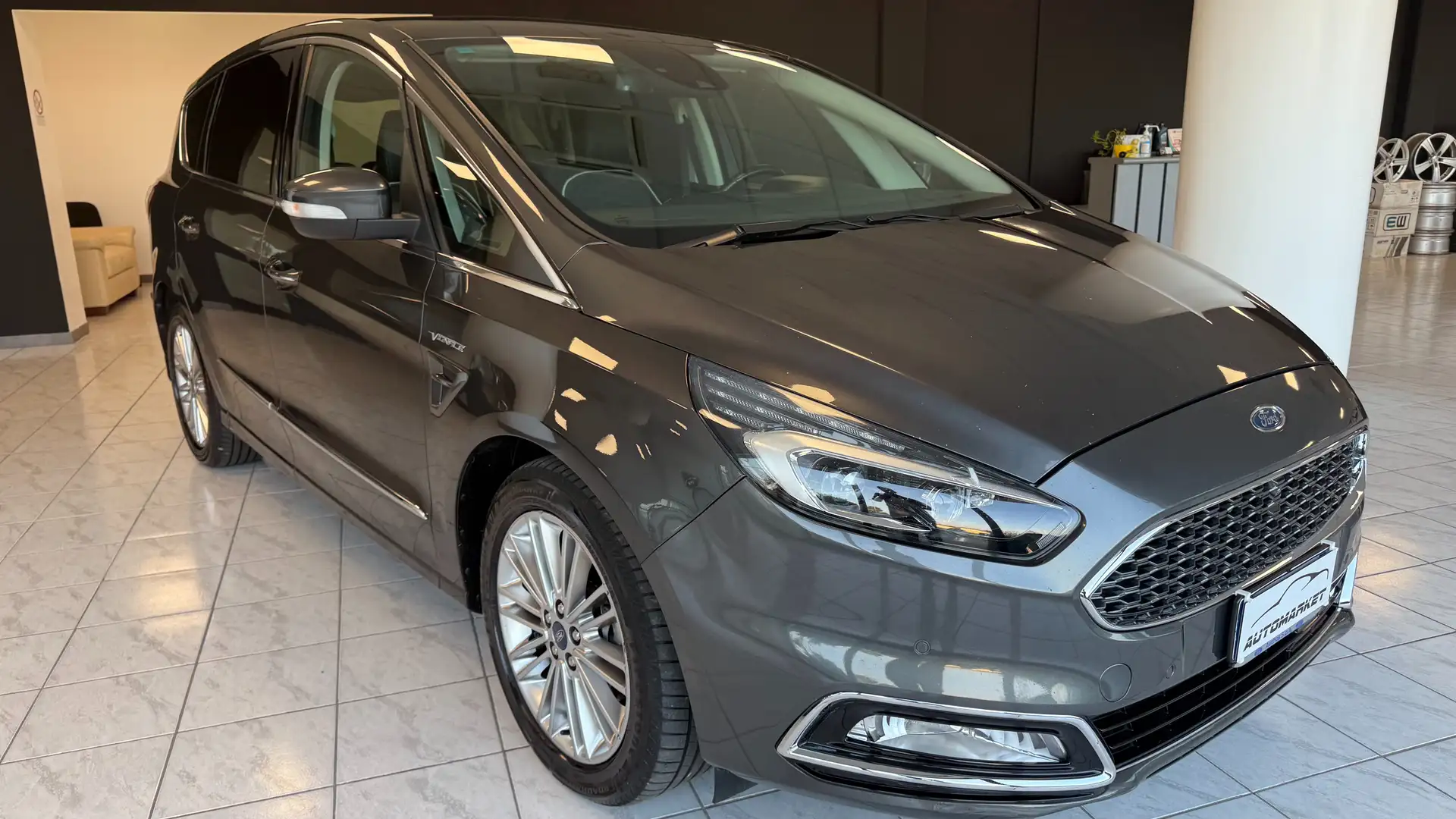 Ford S-Max Vignale 7 Posti FULL!!! Gris - 2