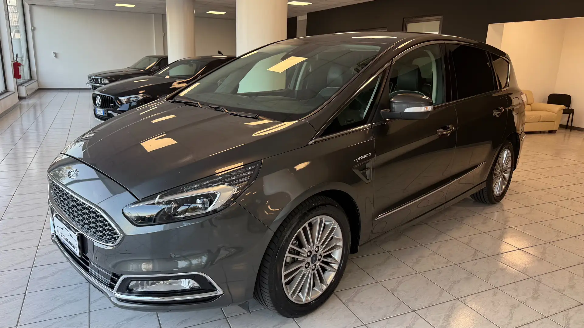 Ford S-Max Vignale 7 Posti FULL!!! Gris - 1