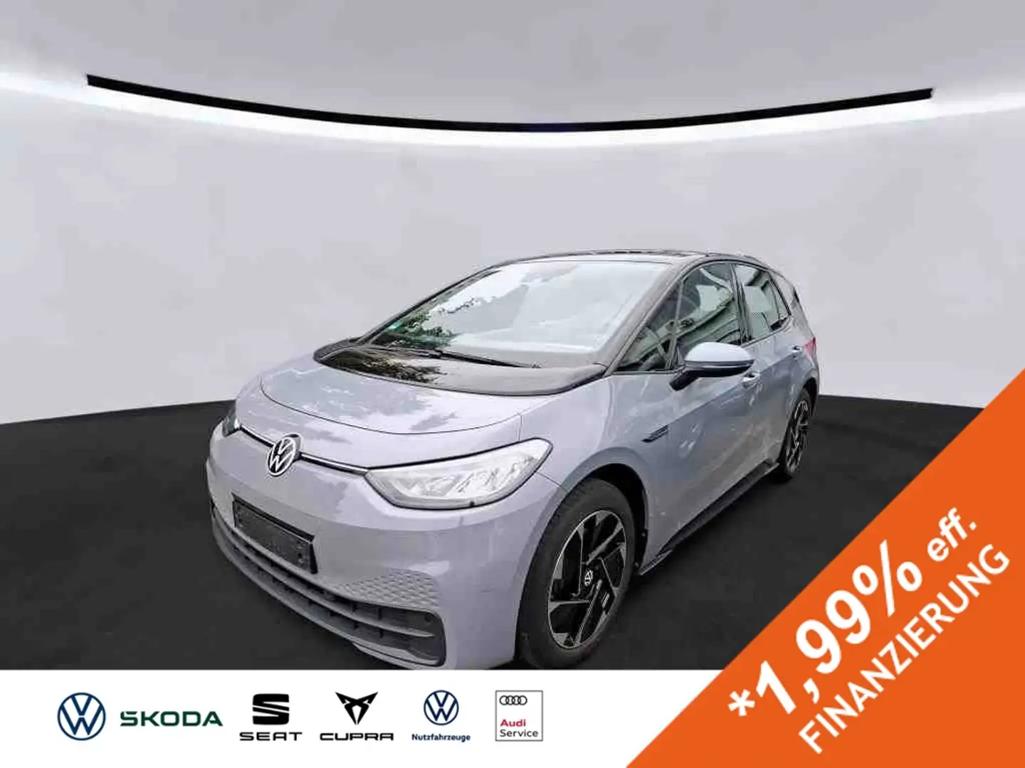 Volkswagen ID.3 PRO PERF. 62 kWh LIFE +LED +ACC +CARPLAY +NAVI +S Grau - 1