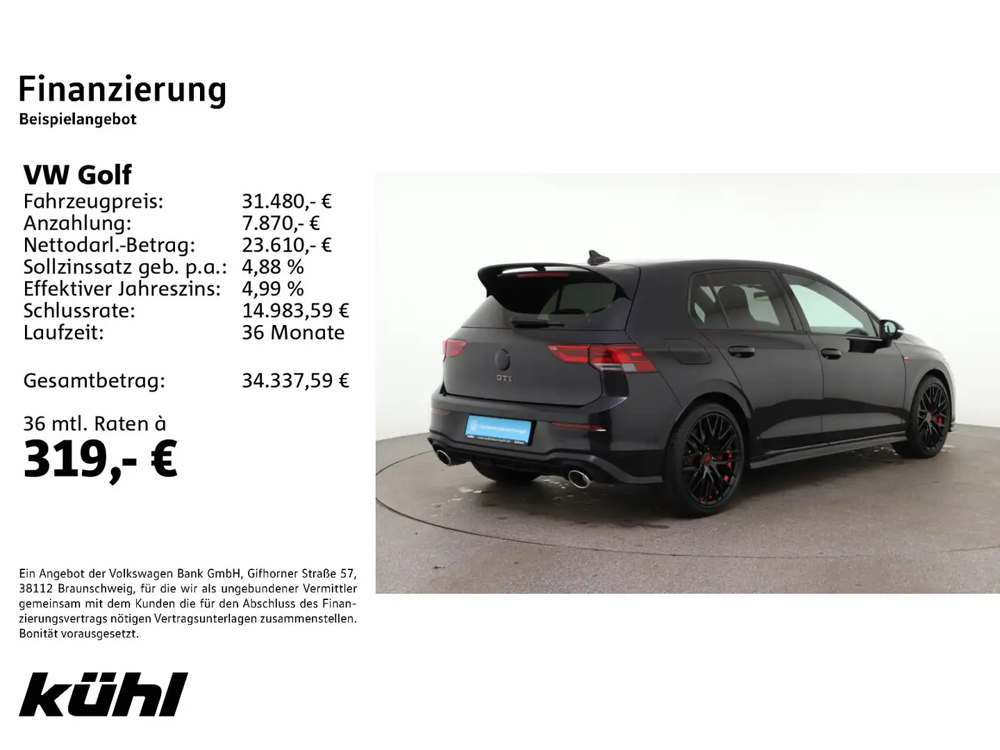 Volkswagen Golf GTI Golf 8 VIII GTI 2.0 TSI DSG Clubsport LED+ Pano Schwarz - 2