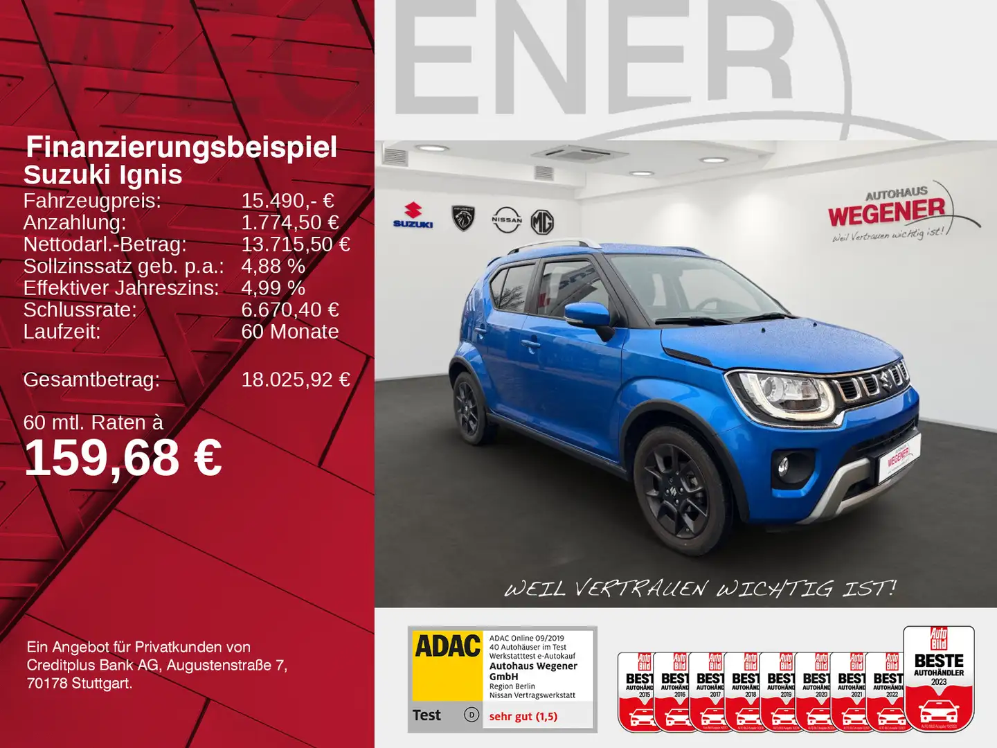 Suzuki Ignis IGNIS COMFORT+ KAMERA NAVI SITZHEIZUNG LED KLIMA Modrá - 2