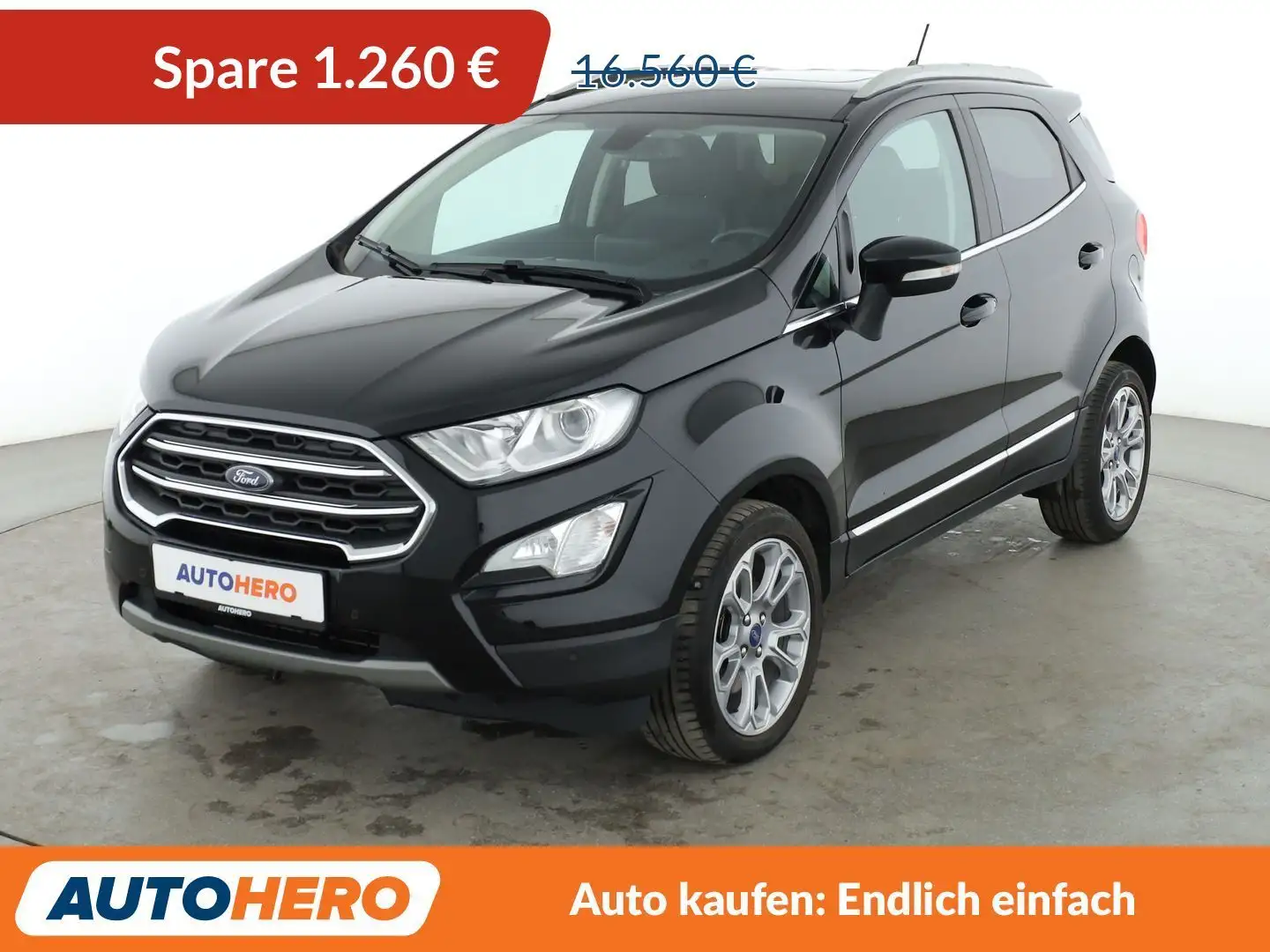 Ford EcoSport 1.0 EcoBoost Titanium Aut.*TEMPO*PDC*SHZ*KLIMA* Noir - 1