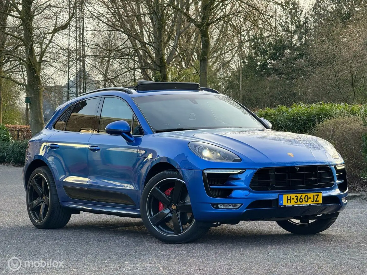 Porsche Macan 3.6 Turbo PANO/NAVI/360* NETTE STAAT Blauw - 2