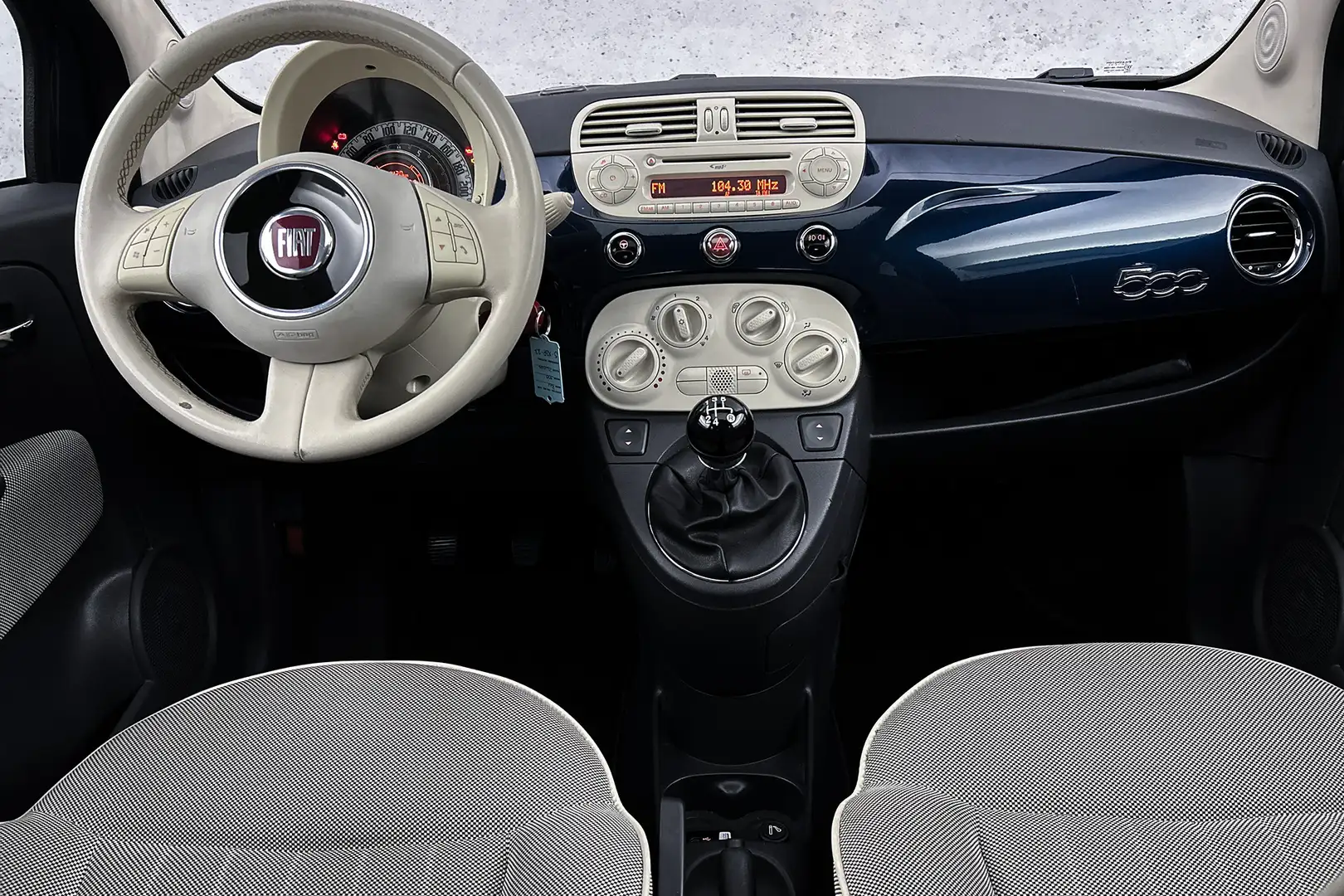 Fiat 500 1.2 NL | Panoramadak | Airconditioning | Bluetooth Blauw - 2