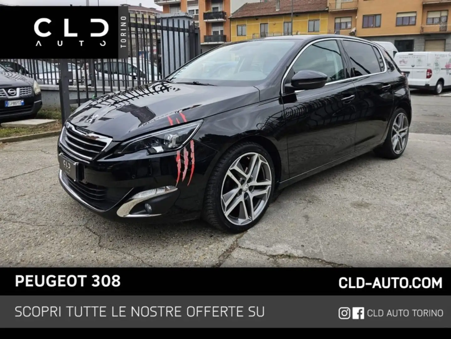 Peugeot 308 BlueHDi 120 S&S Allure Noir - 1