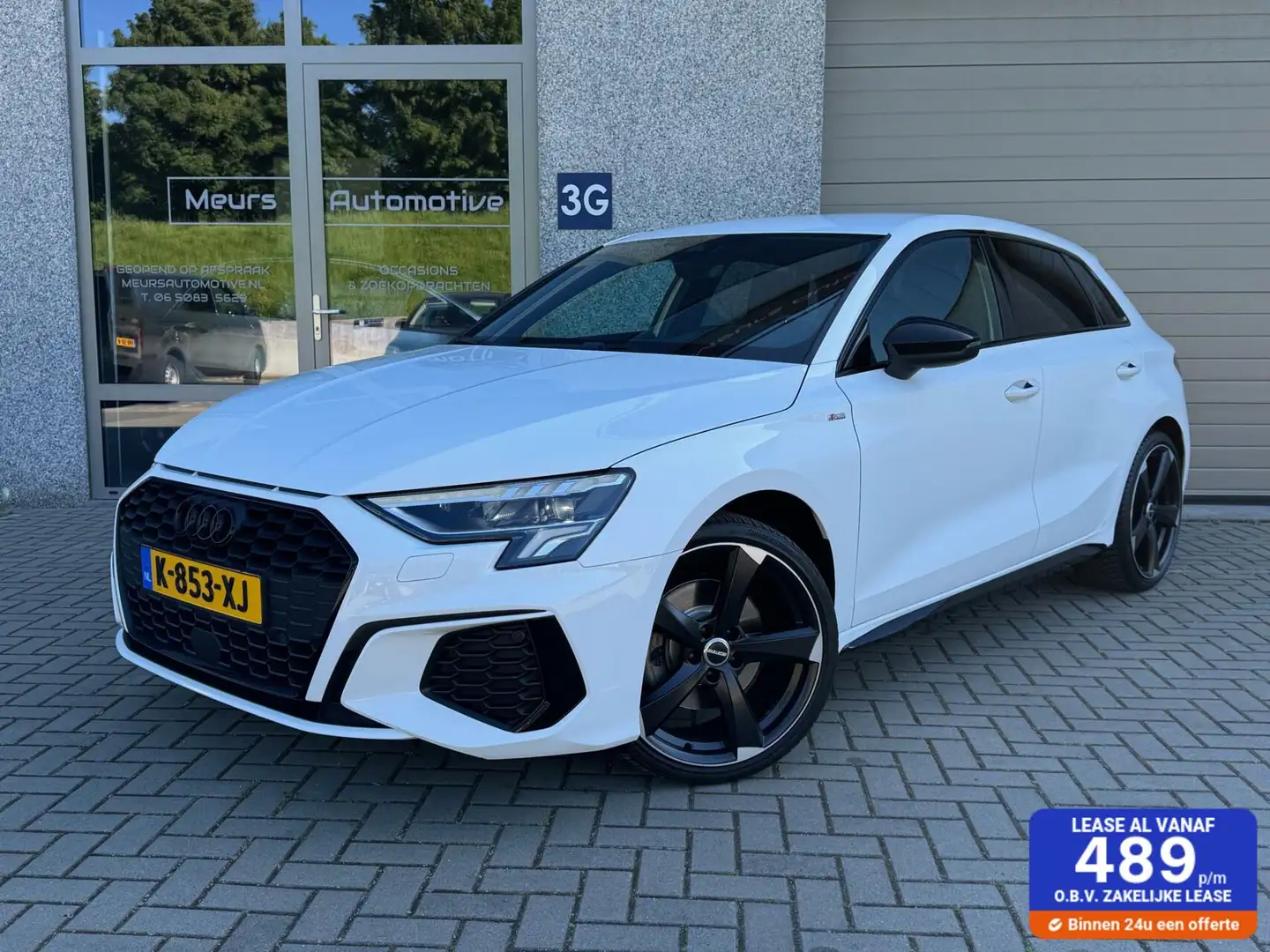 Audi A3 Sportback 35 TFSI 2 x S-line Zwart Optiek/Stoelver Blanco - 1