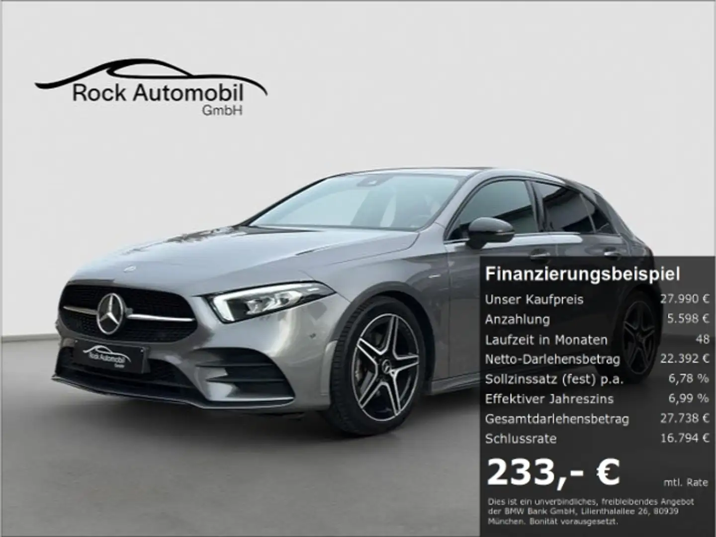 Mercedes-Benz A 200 Edition 2020 AMG Line NIGHT 7G *Garantie* Gris - 1