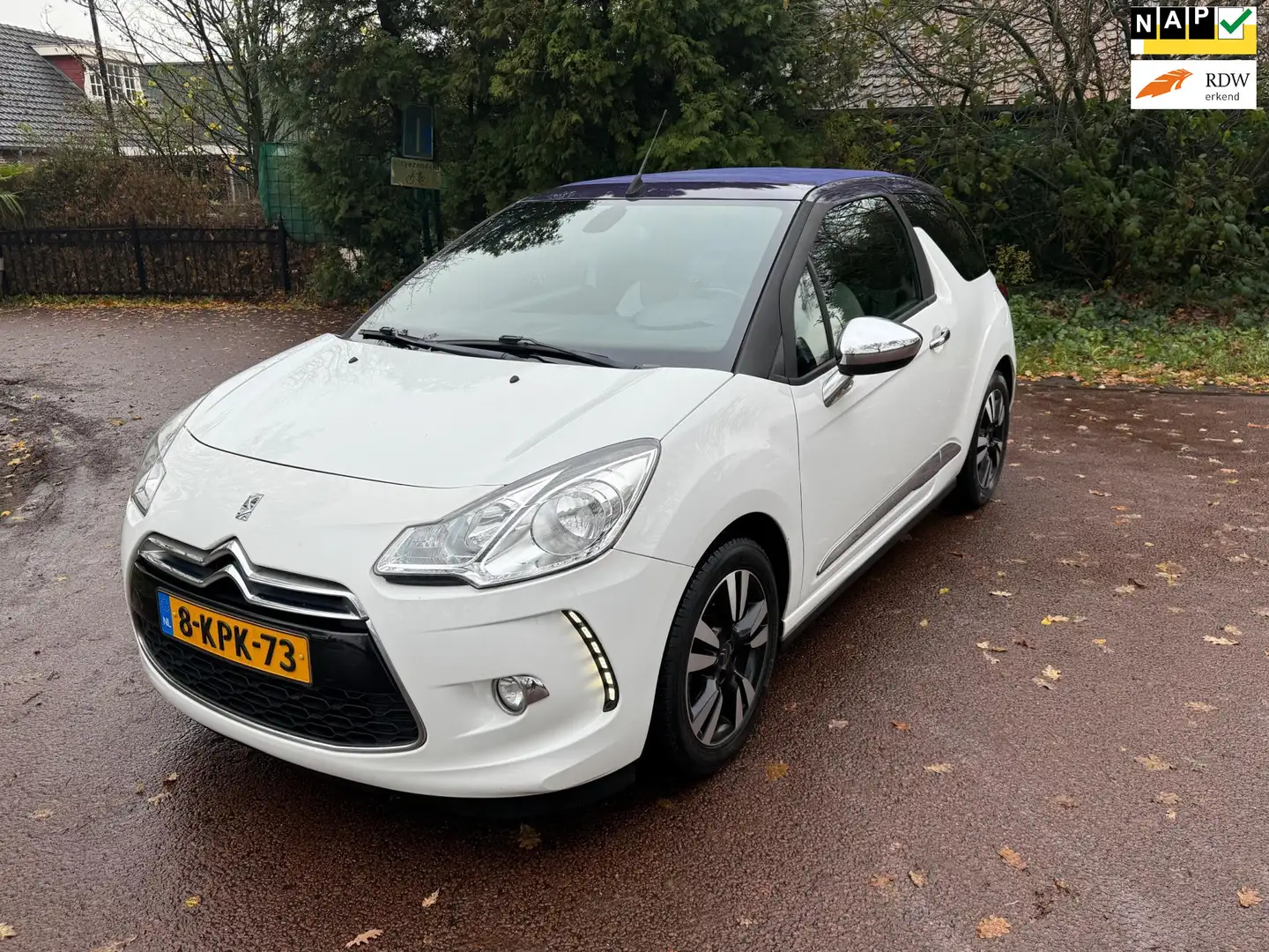 Citroen DS3 Cabrio 1.2 VTi So Chic Navi / Airco / led / pdc / Wit - 1