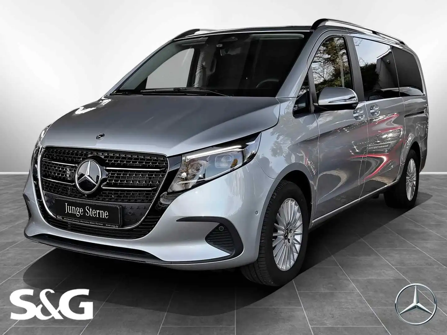 Mercedes-Benz V 250 d STYLE Lang MBUX+Sitzhzg.+AHK+ Argent - 1
