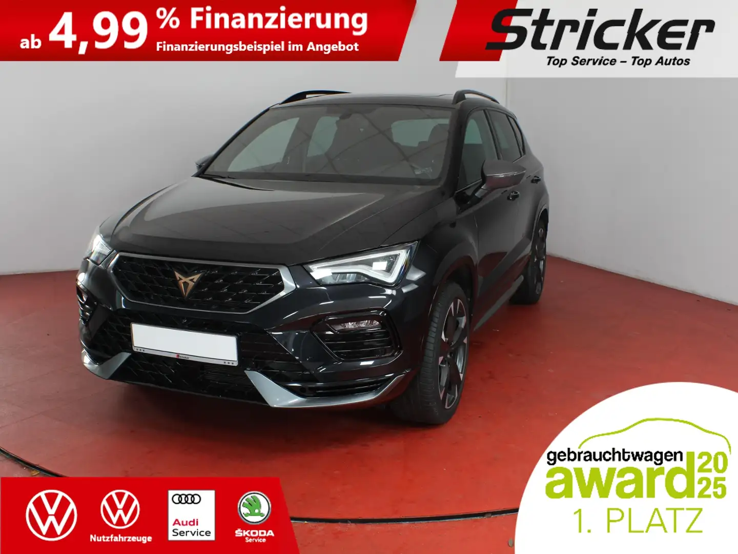 CUPRA Ateca 2.0TSI 356,-ohne Anzahlung Pano Navi Kamera Schwarz - 1