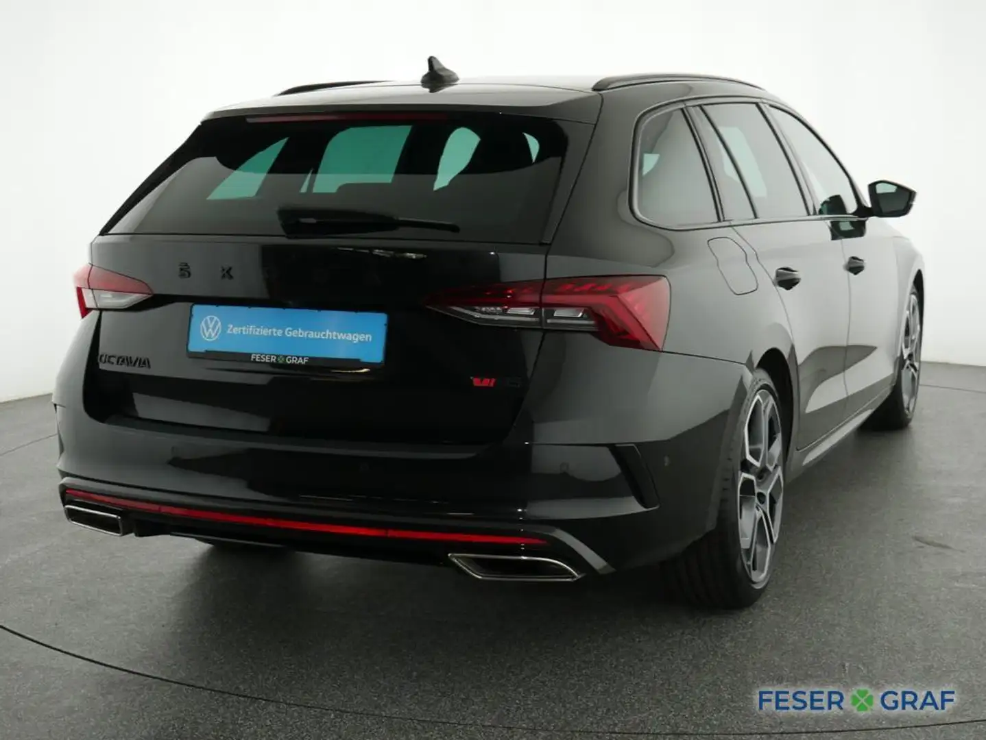 Skoda Octavia Combi RS 2.0 TDI DSG Navi AHK HUD LED ACC Schwarz - 2
