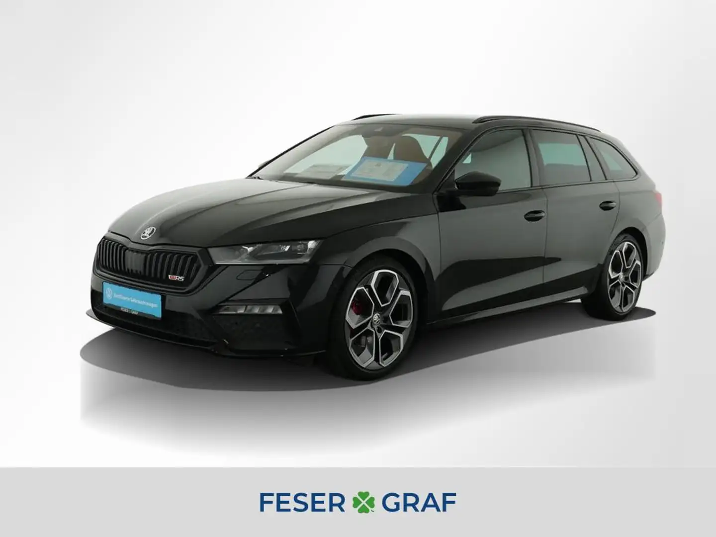 Skoda Octavia Combi RS 2.0 TDI DSG Navi AHK HUD LED ACC Schwarz - 1