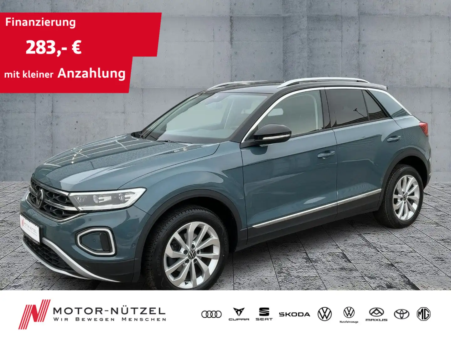 Volkswagen T-Roc 1.5 TSI DSG STYLE 5JG+LEDplus+NAV+ACC+SHZ Blau - 1