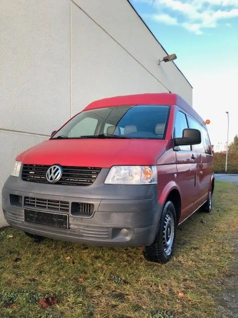 Volkswagen T5 Transporter T5 Kombi, Mittelhochdach, 2x Rollstuhlplatz Червоний - 1