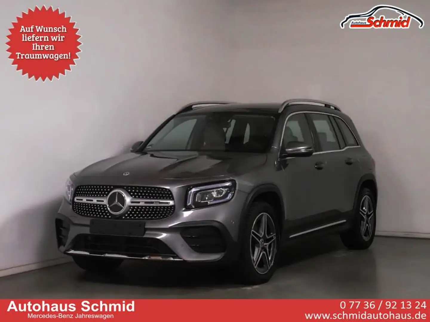 Mercedes-Benz GLB 200 d, AMG, LED, AHK, Standheizung, Distronic, Lede... Gris - 1