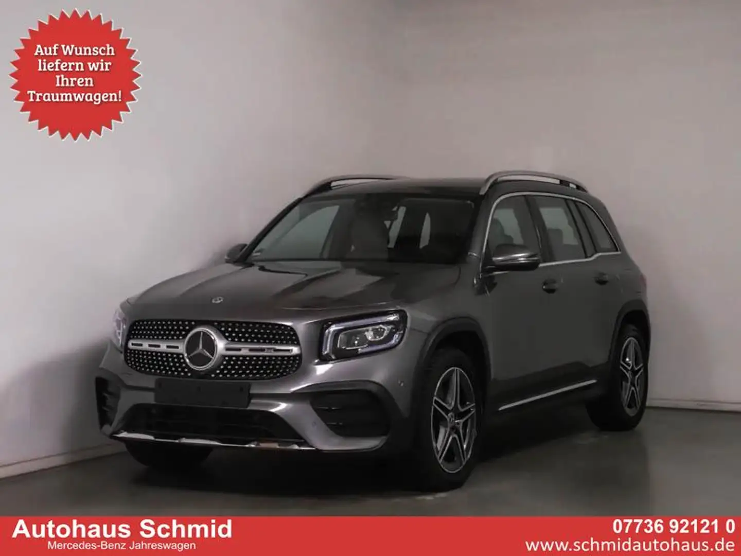 Mercedes-Benz GLB 200 d, AMG, LED, AHK, Standheizung, Distronic, Lede... Grau - 1