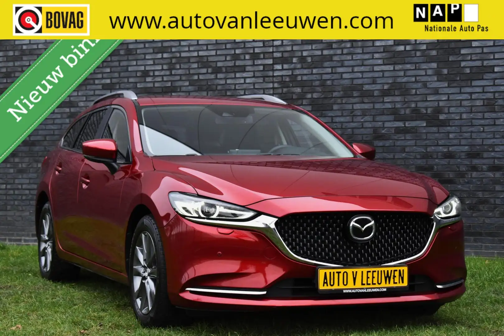 Mazda 6 Sportbreak 2.0 SkyActiv-G165 Exlusive-Line AUTOMAA Rood - 1