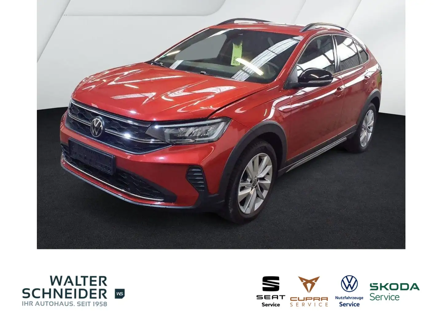 Volkswagen Taigo 1,0 TSI DSG Goal Navi LED SHZ ACC PDC Rot - 1